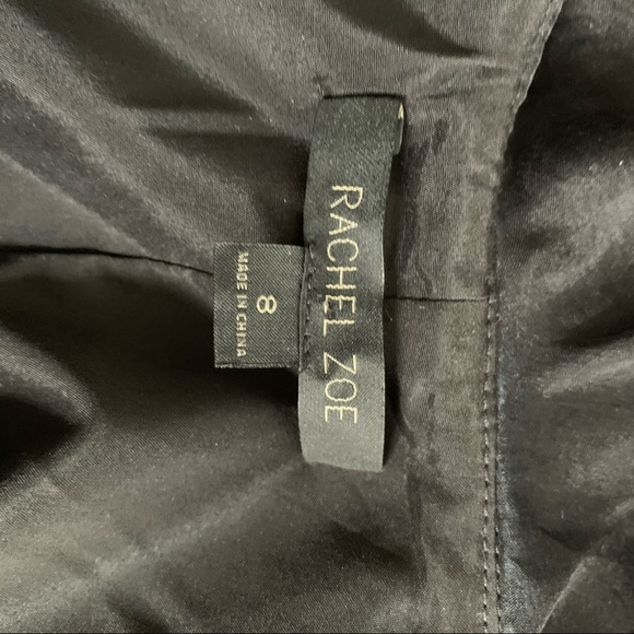 Rachel Zoe Black Kiki Ruffle Dress Sz 8 - Picture 6 of 6